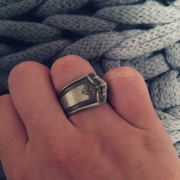 Silver spoon ring - Picture 3 of 3